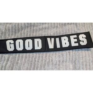PINK Good Vibes Yoga Mat Bag‎ Gym Pilates Carrier Tote Black NWOT